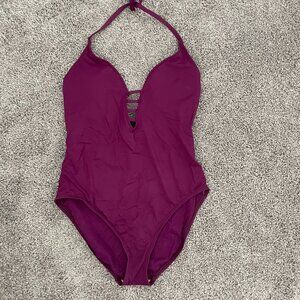 La Blanca One-Piece Swimsuit - Raspberry Color - Size 14